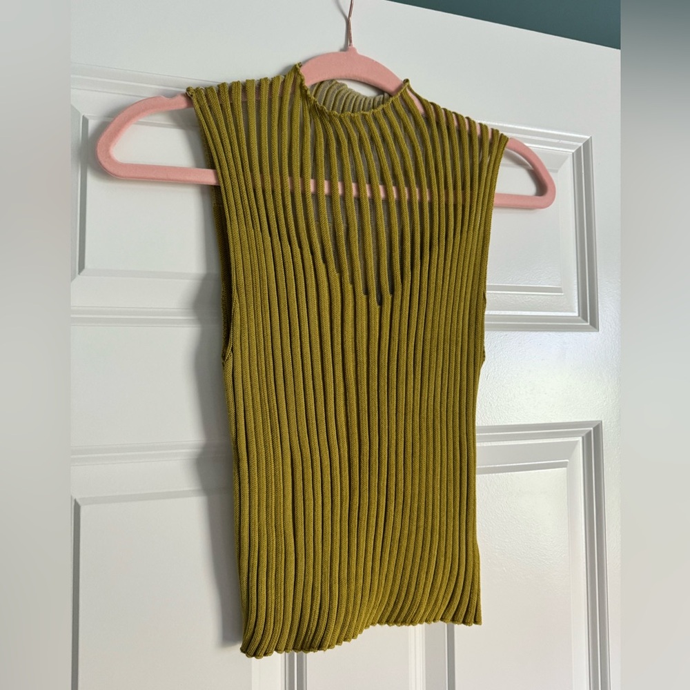 Cider Tank with Sheer Sweetheart Neckline